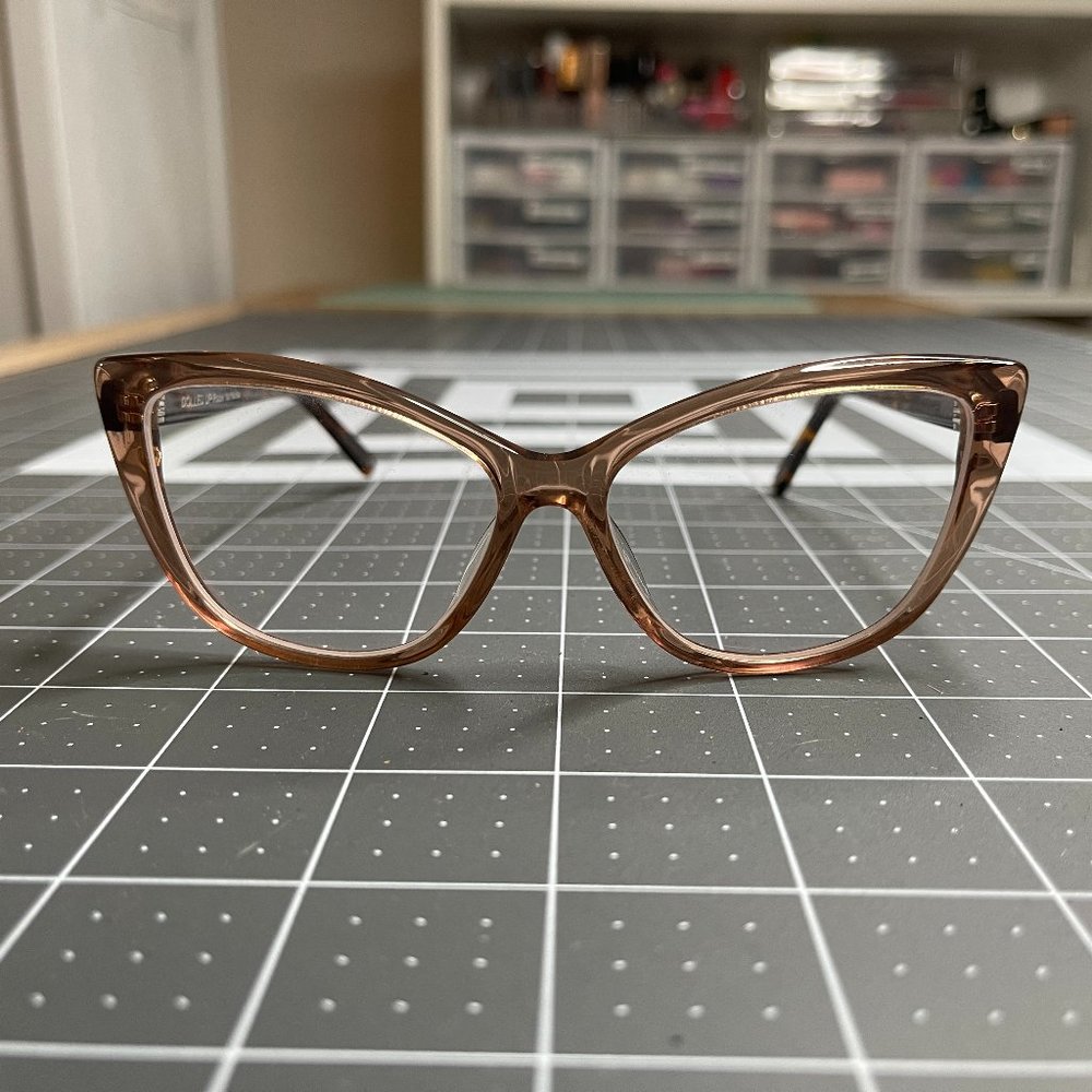 BONLOOK Cat Eye Prescription Eyeglasses Frames - Dolled Up in Rose Tortoise